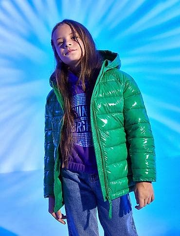 giz: Koton-uşaq üçün parlaq yaşıl rəngli gödəkçə 9-10yas 1.34-1.40boya — 1