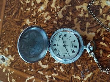 Klassik cib saatı – mexaniki, qapaqlı model - Korpus: metal, ön və — 2