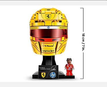 oyuncaq at: Scuderia Ferrari HP Lewis Hamilton Helmet – LEGO - Rəsmi LEGO — 4
