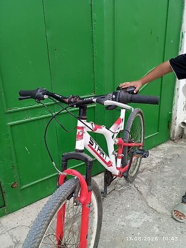 Dağ velosipedləri: START markalı dağ velosipedi - Rəng: ağ/qırmızı - Çərçivə — 2