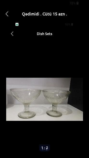 Otaq bitkiləri: Qədimidi. Rusiyanındı. Heçvaxt istifadə edilməyib. Təzədi. Cütü 10 azn — 1