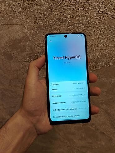 Redmi Note 14, 256 GB, rəng - Qara, Barmaq izi, İki sim kartlı, Face ID — 2