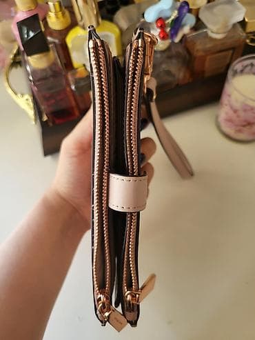 Aksesuarlar: Michael Kors qadın pul qabı/çanta – wristlet. Originaldır. Tertemiz — 3