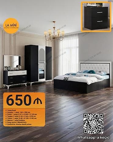 perla mebel dolablar: İkinəfərlik çarpayı — 1