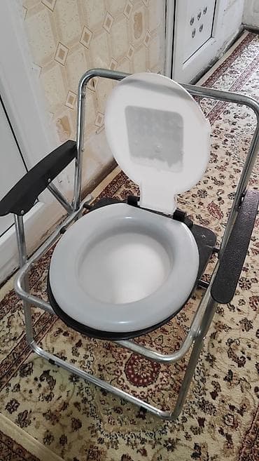 кресло туалет: Köməkçi tualet stulu (komod kreslo) - Portativ, sərt metal karkaslı — 4