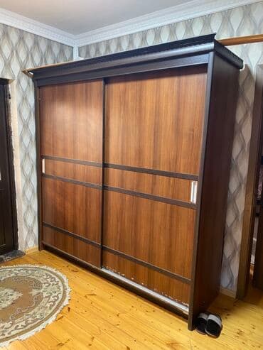 asilqan 58 azn: Kupe, 2 qapılı Düz dolab, Qarderob, paltar dolabı — 1