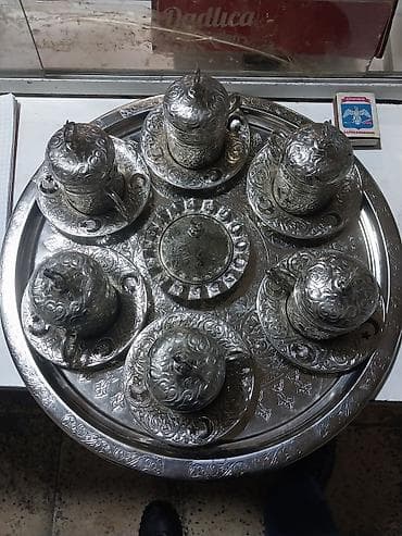 metal borular: Qəhvə dəsti, rəng - Gümüşü, Metal — 4