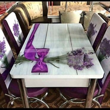 Masa və oturacaq dəstləri: 🇹🇷Turkiye istehsali. Metbex masa desti Masa 4oturacaq Masa 80*130 — 2