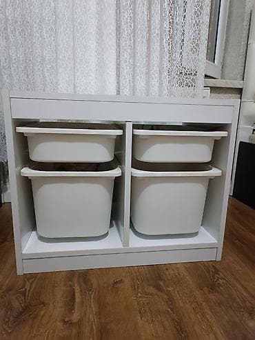 klon geyimi: Uşaq otağı üçün saxlama sistemi – 4 ədəd çıxarılan konteynerli modul — 1