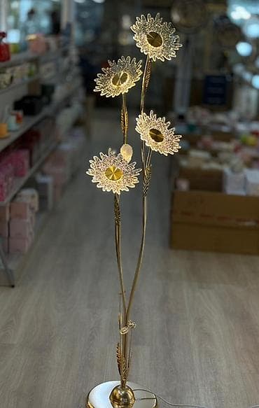 Картины и портреты: Dekorativ döşəmə lampası – “çiçək” dizaynlı - Növ: Döşəmə lampası - — 3