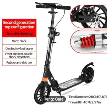 İkinci nəsil yüksək konfiqurasiyalı skuter Skuterin heç bir problemi