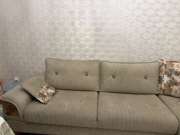 Künc divan, İşlənmiş, Açılan, Bazalı, Vеlur parça, Ödənişli çatdırılma