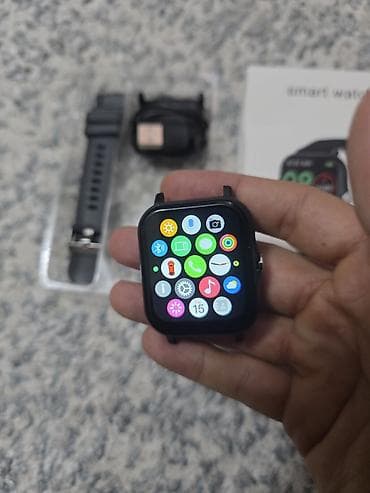 Zərgərlik əşyaları: Smart saat, Sensor ekran, rəng - Qara — 8