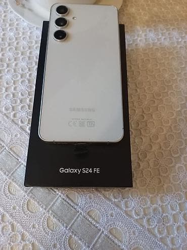 iphone x batarya orjinal: Samsung Galaxy S24 FE, rəng - Ağ, İki sim kartlı — 7