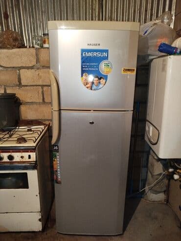 купить мини холодильник бу: Б/у 2 двери Hauser Холодильник Продажа, цвет - Серебристый — 1