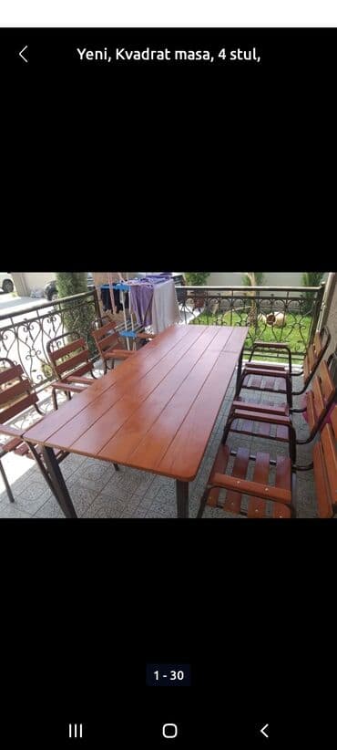 endirimde olan mebeller: 🔥Masa ve oturacaqlar🔥 ✅Bağ evleri,kafeler,restoranlar üçün her növ — 8