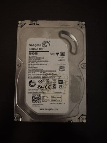 Daxili Sərt disk (HDD) Seagate, 2 TB, 7200 RPM, 3.5"