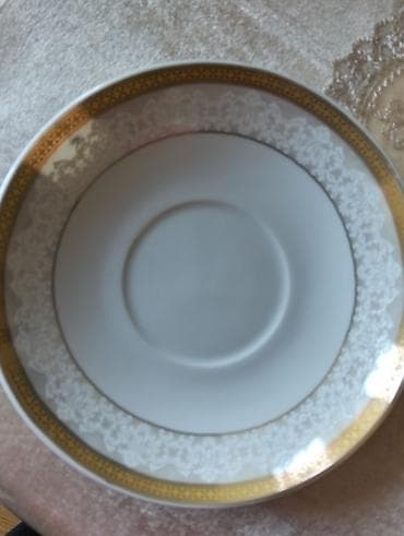 Çay dəsti, rəng - Qızılı, Farfor — 4