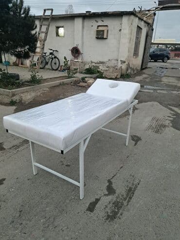 Rəflər, etajerkalar: Yeni, Masaj kuşetkası, Qatlanmayan, rəng - Ağ — 1