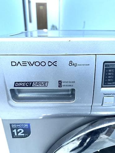 rengli printer: Paltaryuyan maşın Daewoo, 8 kq, İşlənmiş, Avtomat, Qurutma var, Kredit yoxdur, Ödənişli çatdırılma, Ünvandan götürmə — 2
