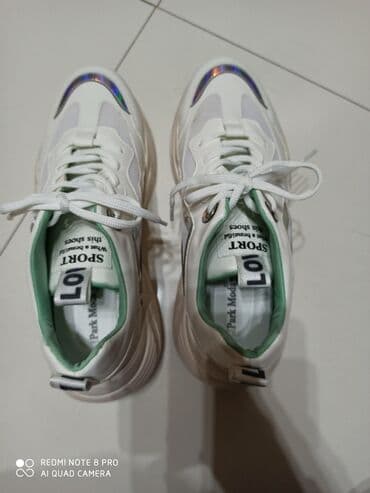 beqa üçün qadın krossovkaları: Ölçü: 39, rəng - Ağ, Yeni — 4