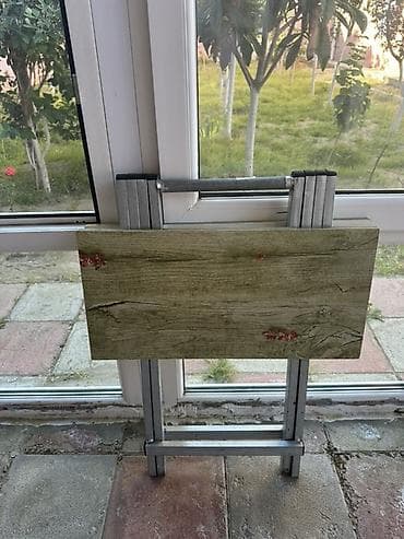 taxta dibcekler: Balkon masası, Qatlanan, Taxta, Kvadrat masa — 3
