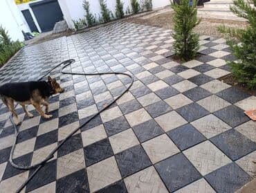 duz corek: Tamet döşəmə xidməti – dekorativ beton/daş təməli ilə həyət və giriş — 32