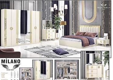 lustur satisi: Двуспальная кровать, Шкаф, Трюмо, Тумба, Новый — 2