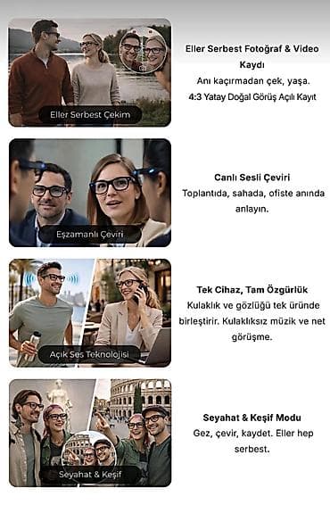 Личные вещи: AI Smart Glasses – AIMB G1 ağıllı eynək - 8 MP kamera: eynəyin — 4