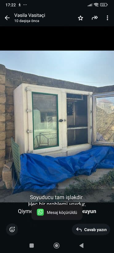 Soyuducu tam işləkdir Hec bir problemi yoxdur. Qiymet 650 azn. Unvan