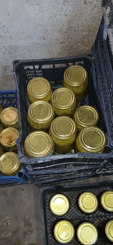 Meyvə və giləmeyvə: Yarpaq var ag uzum yarpagi Təsvir: - Şüşə bankalarda hazırlanmış — 5