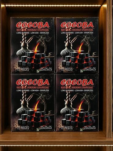 COCOBA Natural Hookah Charcoal - Tərkib: Təbii kokos mənşəli kömür