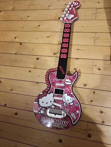 Yataqlar: Hello Kitty temalı uşaq elektro gitara oyuncağı - Rəng — 1