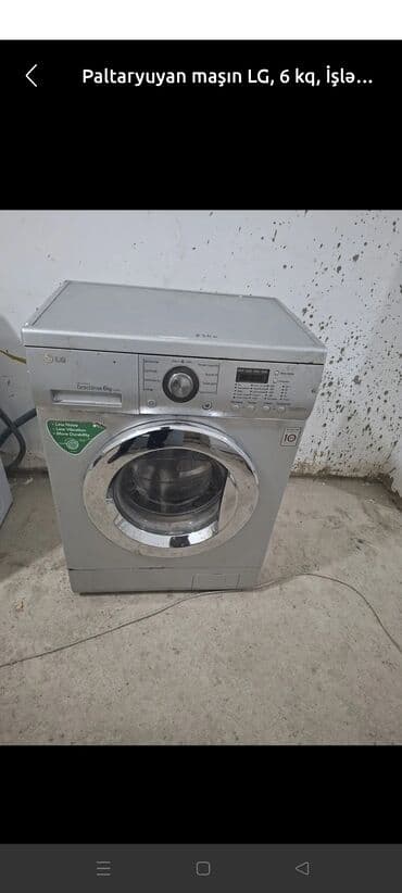 paltaryuyan matoru: Paltaryuyan maşın LG, 8 kq, Avtomat, Qurutmasız, Kredit yoxdur — 2