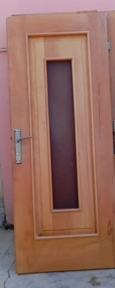 купить дверь межкомнатную: 5 ədəd fıstıq qapı: 4 ədəd şüşəli 1 ədəd sadə - Material:fıstıq - — 4