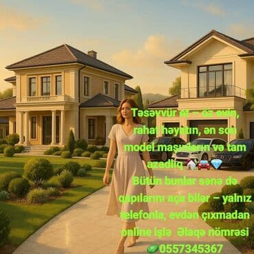 Təsəvvür et – öz evin, rahat həyatın, ən son model maşınların və tam