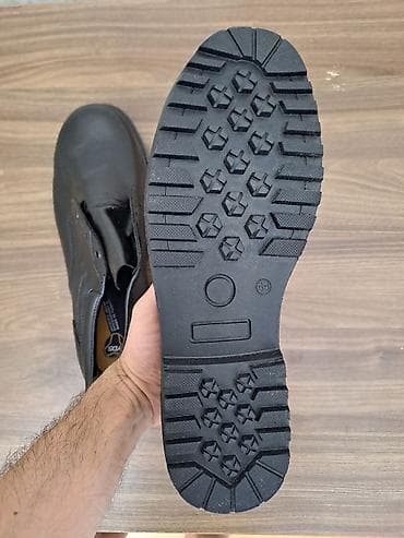 Ayaqqabılar: Kişi üçün klassik qara dəri ayaqqabı - Material: parlaq təbii dəri — 6