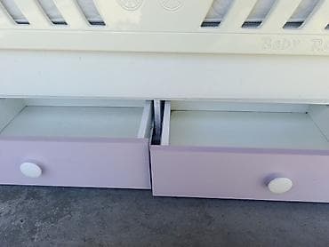 beşik matrası: Uşaq beşiyi – “Baby Room” dizaynı - Rəng: ağ və açıq bənövşəyi — 4