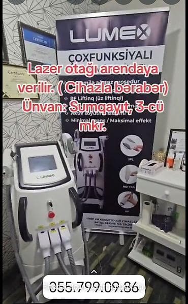 Lazer otağı arendaya verilir – cihazla birlikdə. Məkan: Sumqayıt