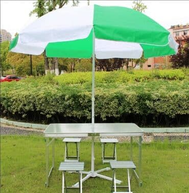 bağ üçün çətirlər: Piknik masasi Çətir daxil deyil əlavə olaraq satilir acilib yigila — 2