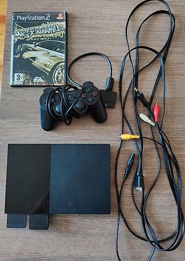 Sony PlayStation 2 Slim (SCPH-90004) komplekti. PLAYSTATION 4-lə