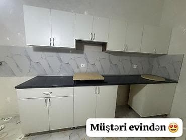 kreditle drel: Müştəri evindən – Yeni mətbəx dəsti • Ölçü: 3.03 m • Qiymət: 350₼ • — 1