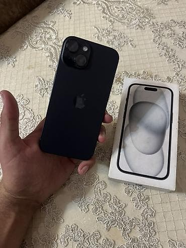 ıphone barter: IPhone 15, 128 GB, Qara, Face ID — 2