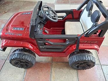 kask satın al: Uşaq elektrik maşını – off-road tipli jeep dizaynı - Rəng: qırmızı — 7