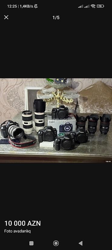 canon 24 70: Canon foto avadanlıqları dəsti Selam. Satiliyor. Toplu alinirsa — 1