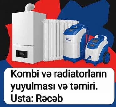 Kombi radiatorlar (radiatorlar sökülmədən) radiatorların xətlərin
