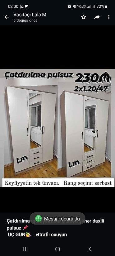 *Çatdırılma+quraşdırılma xidməti şəhər daxili pulsuz* 📌 *ÜÇ GÜN🥳*