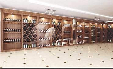 Şərab evi vitrin mebellərinin yığılması — 1