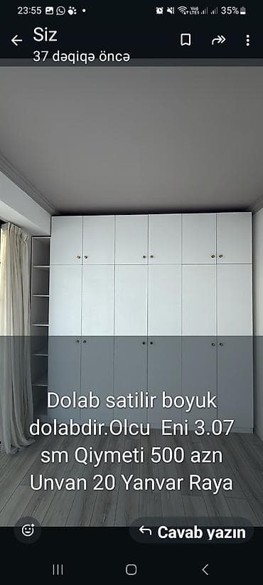bez dolap: 6 qapı, Ağ, Açılan, Düz dolab — 1