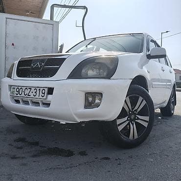 Chery Tiggo (T11) krossover prablemsiz masindi avtomat - Kuzov: ağ